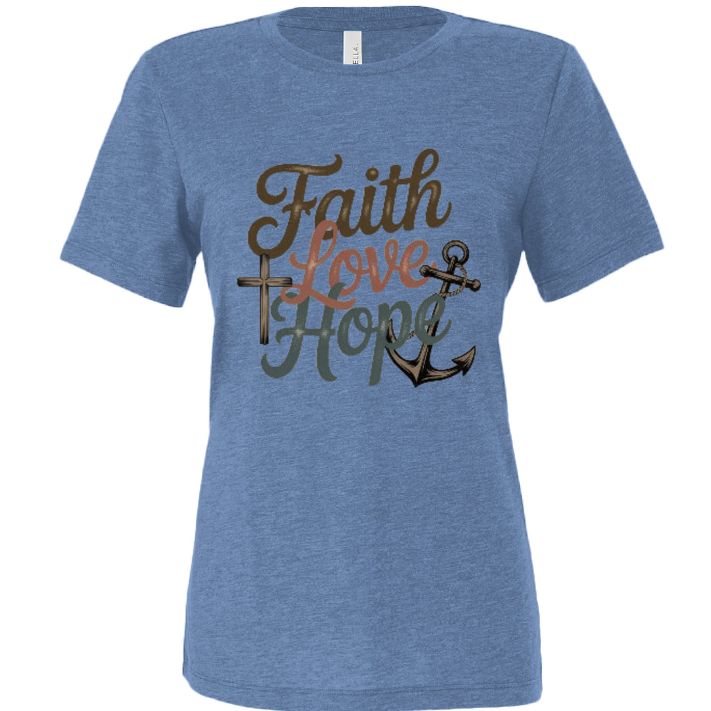 Blue Triblend - FRONT