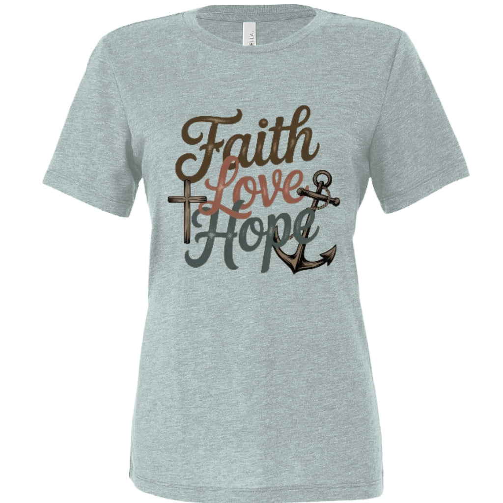 Dusty Blue Triblend - FRONT